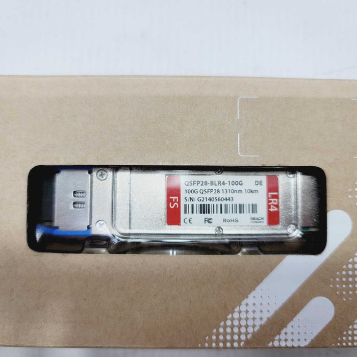 FS QSFP28-BLR4-100G LR4 100G QSFP28 1310NM 10KM 100GBASE-LR4 Transceiver Q=