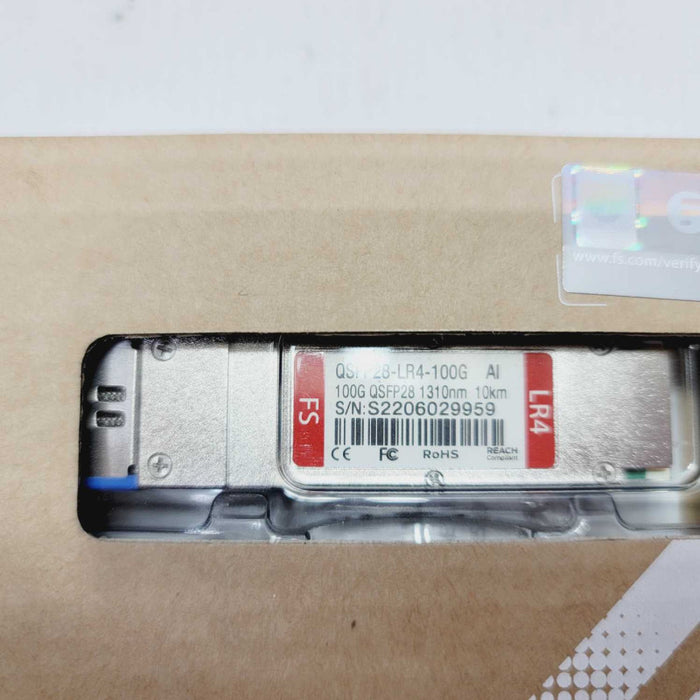 FS QSFP28-LR4-100G LR4 100G QSFP28 1310NM 10KM 100GBASE-LR4 Transceiver =
