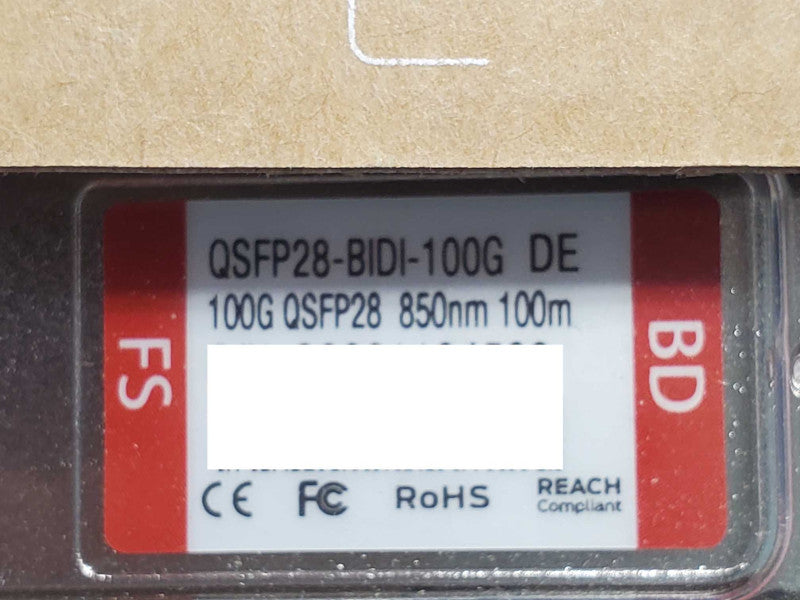 FS QSFP28 100G QSFP-100G-BIDI 100m 850nm, Q~