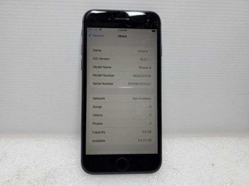 Apple iPhone 8 - 64 GB - Black [Unlocked - Read] (