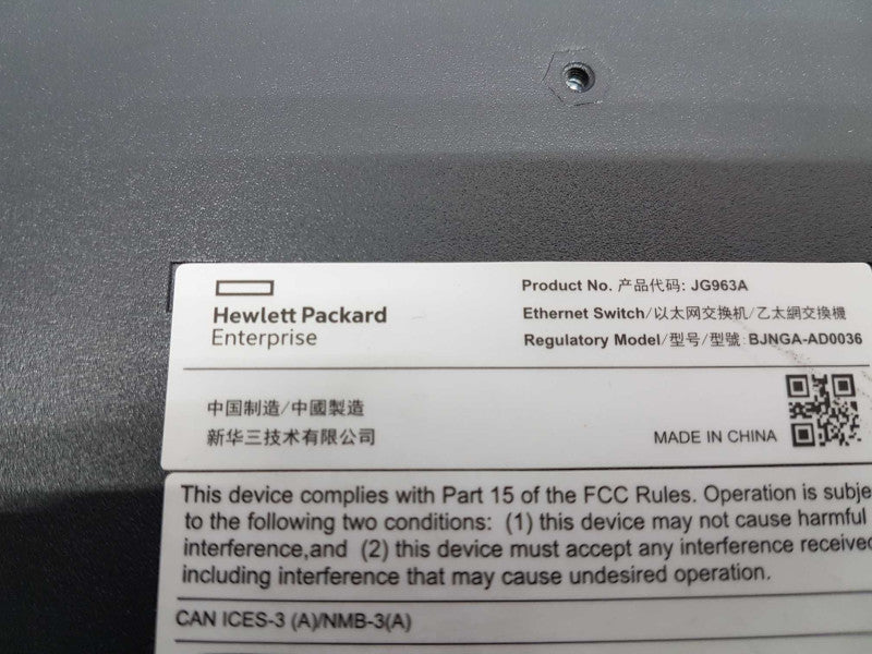 HP JG963A OFFICECONNECT 1950-48G-2SFP+-2XGT-PoE+ 370W / Fact Reset #