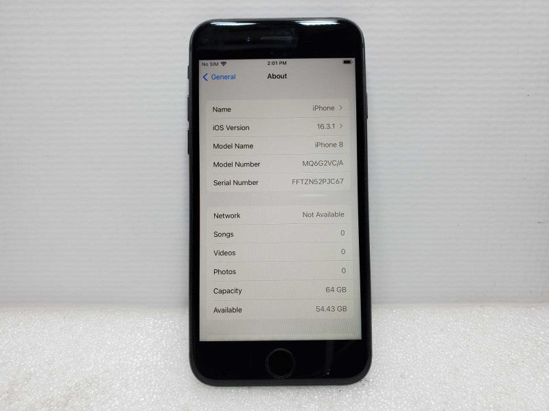 Apple iPhone 8 - 64 GB - Gray [Unlocked] Q(
