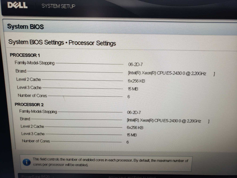 Dell PowerEdge R520 2x Xeon E5-2430 @ 2.20GHz 16 GB RAM 2x PSU H710 Mini )