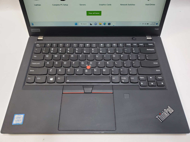 Lenovo ThinkPad T490 14\\" FHD Quad Core i5-8265U 1.6GHz/8GB DDR4, 256GB SSD Q~