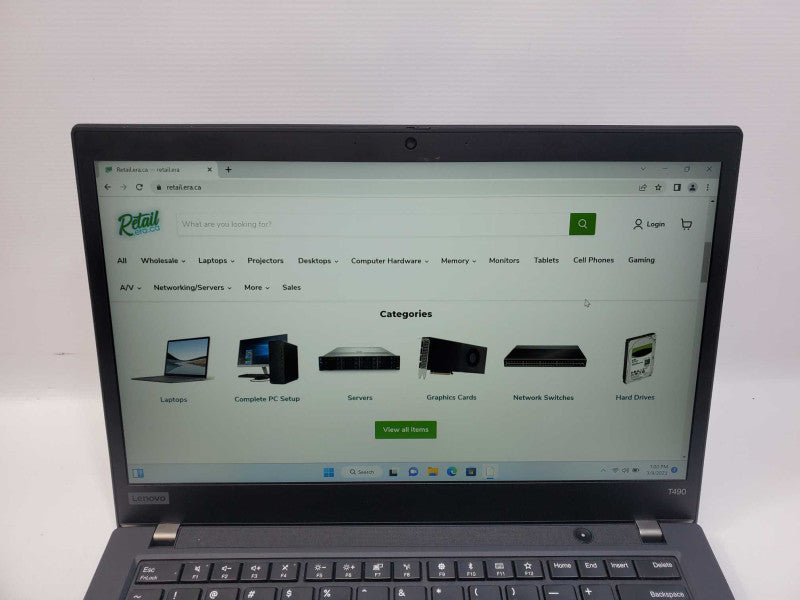 Lenovo ThinkPad T490 14\\" FHD Quad Core i5-8265U 1.6GHz/8GB DDR4, 256GB SSD Q~