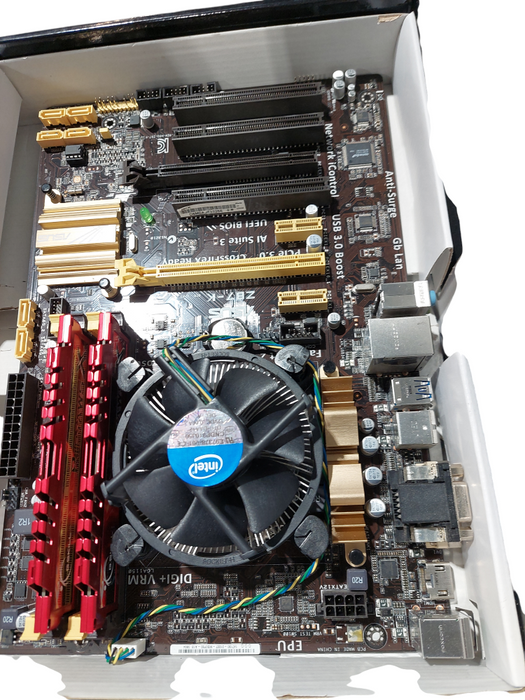 ASUS Motherboard Z-87K & 2 Kit of Ram DDR3-1600 8GBXL GSKILL =