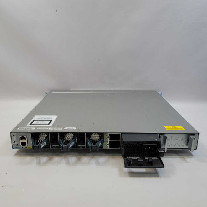 Cisco WS-C3850-48F-S 48-Port Ethernet PoE Switch with 1x1100W Power Supply Q=