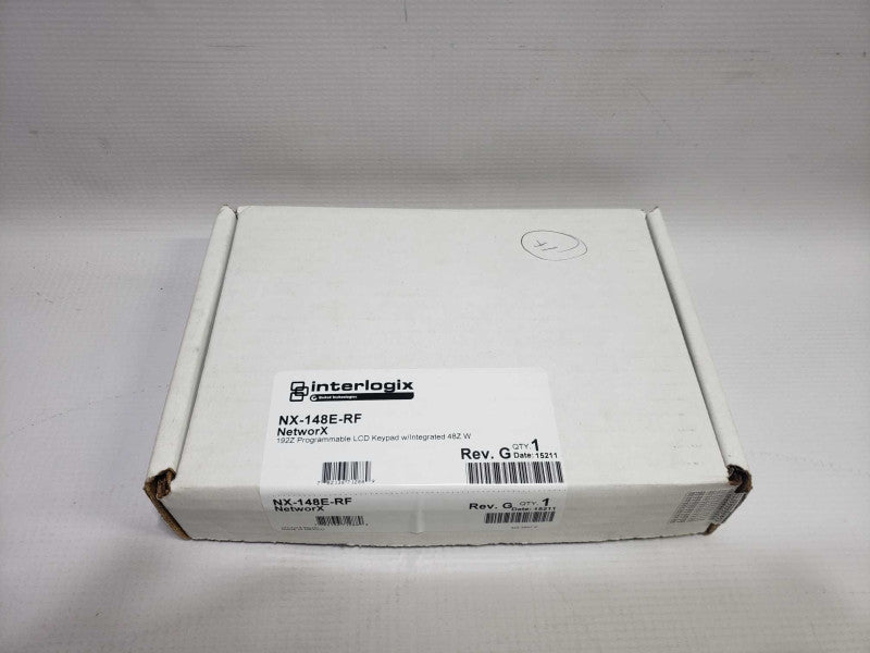 Interlogix NetworX NX-148E-RF Rev. G LCD Keypad with Wireless Receiver White )