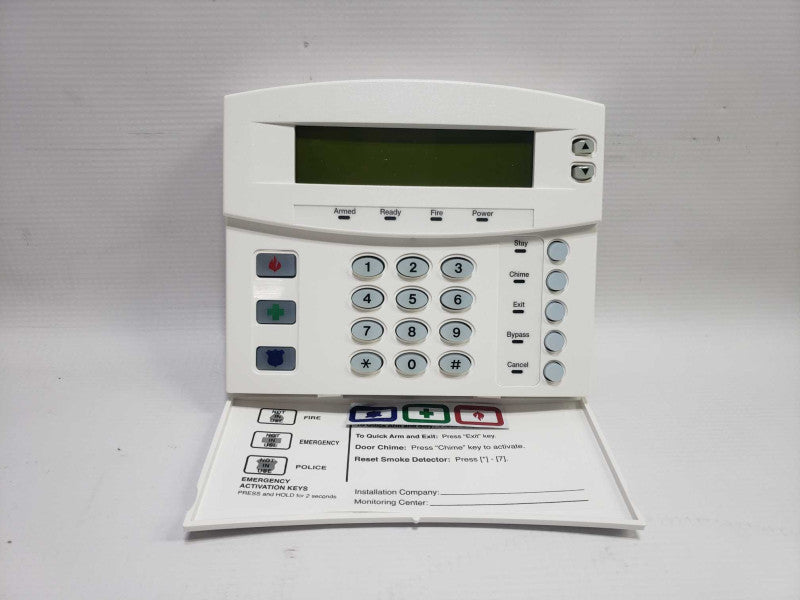 Interlogix NetworX NX-148E-RF Rev. G LCD Keypad with Wireless Receiver White )