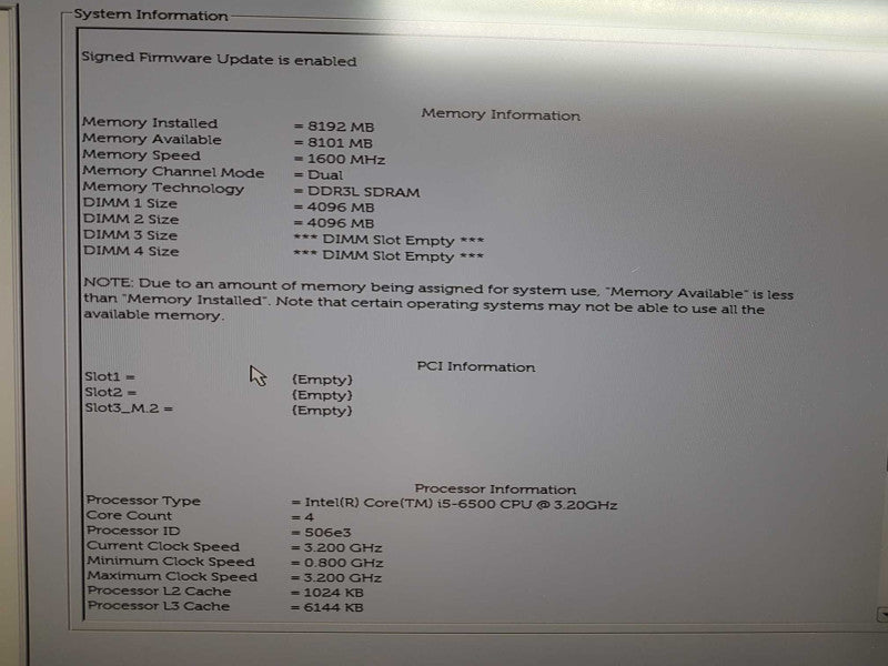 Dell Optiplex 5040 i5-6500 @ 3.20ghz / 8gb ram / READ\t #