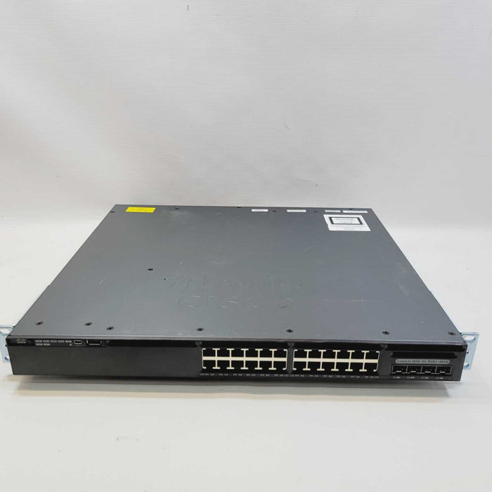 Cisco WS-C3650-24PS-L 24 Port PoE+ Gigabit Switch /w 2x PSUs =