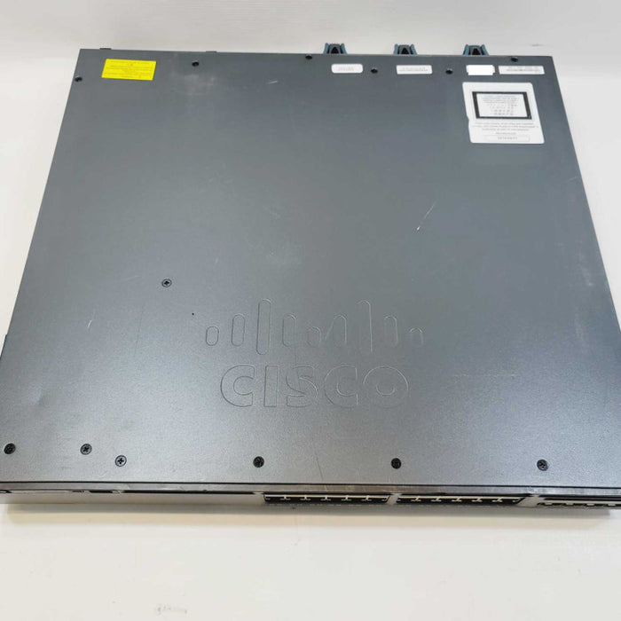 Cisco WS-C3650-24PS-L 24 Port PoE+ Gigabit Switch /w 2x PSUs =