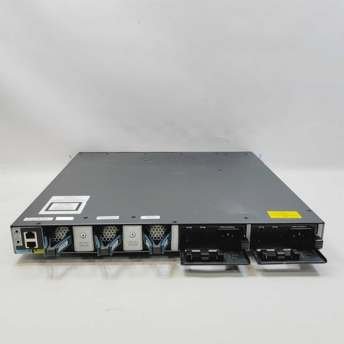 Cisco WS-C3650-24PS-L 24 Port PoE+ Gigabit Switch /w 2x PSUs =