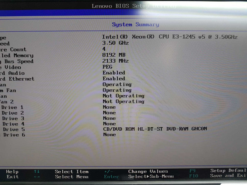 Lenovo Thinkstation Xeon E3-1245 V5 @ 3.50ghz / 8gb ram / Quadro NVS 310 #