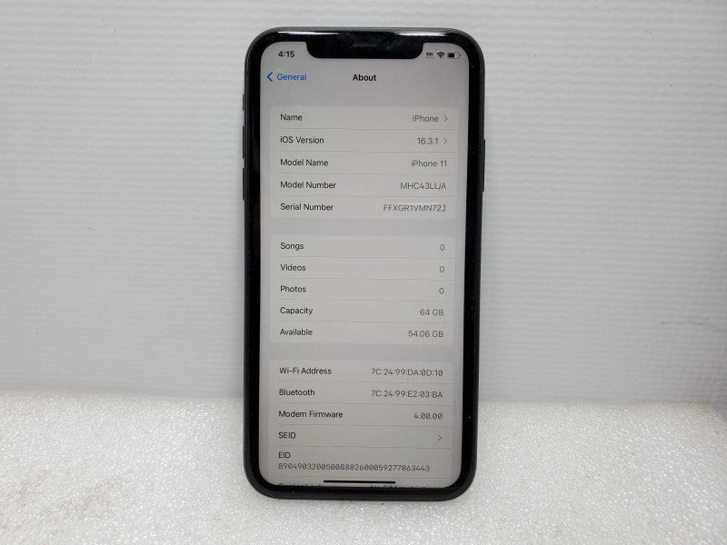 Apple iPhone 11 - 64 GB - Gray [Unlocked] (