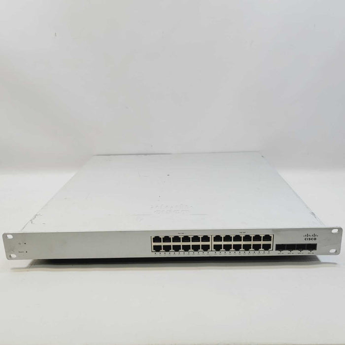 Cisco Meraki MS320-24P-HW 24x 1GB PoE RJ-45 4x10GB SFP+ Unclaimed Switch READ =