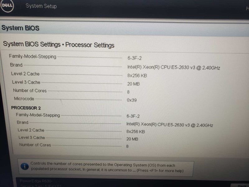 Dell PowerEdge R630 2x Xeon E5-2630 v3 @ 2.40GHz 192 GB DDR4 RAM 2x PSU )