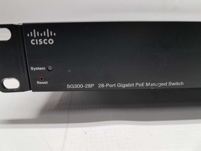 Cisco small business switch SG300-28P gigabit PoE Managed Switch - reset #