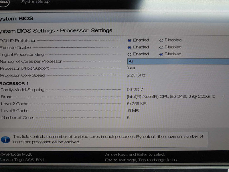 Dell Poweredge R520 Xeon E5-2430 @ 2.20ghz / 96gb ram /  H710 MINI #