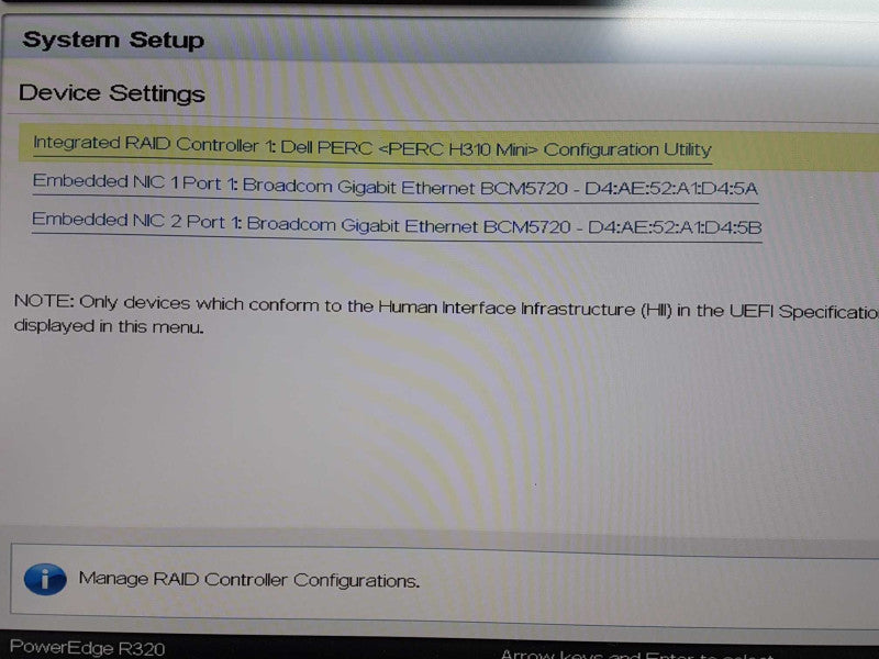 Dell Poweredge R320 Xeon E5-2420 @ 1.90ghz / 12gb ram / H310 Mini raid #