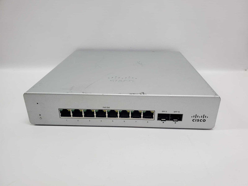 Cisco Meraki MS120-8FP-HW 8x 1GbE PoE+2x 1GE SFP Unclaimed Switch ~