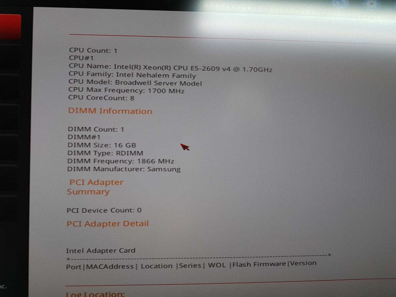 Lenovo TD350 Xeon E5-2609 V4 @ 1.70ghz / 16gb ram / READ #