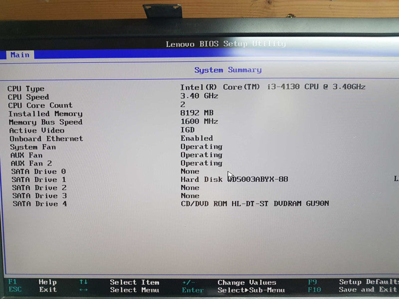 Lenovo RS140 i3-4130 @ 3.40ghz / 8gb ram / READ #