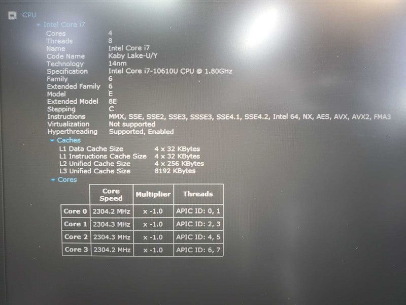 Dell Latitude 7410 Core i7-10610U @ 1.8 GHz 16GB DDR4 500GB SSD (