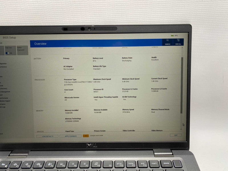 DELL latitude 7420 with i7-1185G7 CPU 16GB RAM & 512GB NVMe Storage  -