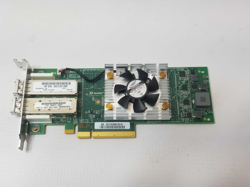 HPE QW972-63001 Dual Port 16Gb SFP+ FC HBA 699765-001 LP _
