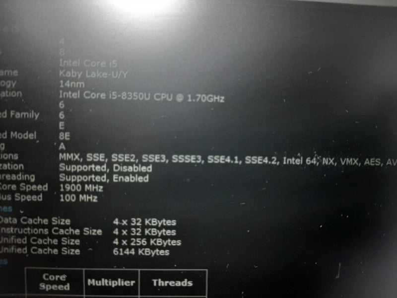 Dell Latitude 5490 14\\" i5-8350U 1.60GHz 8GB DDR4 256GB NVme $