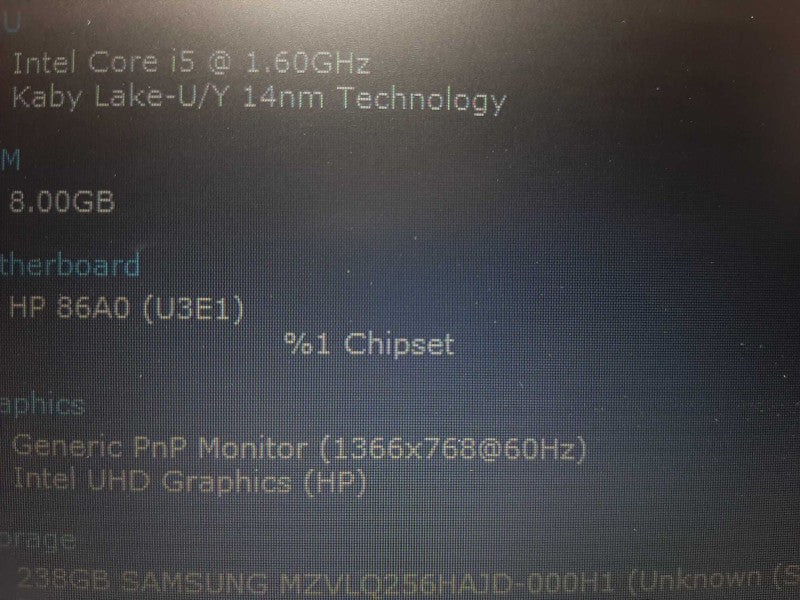 HP ProBook 450 G7 15.6\\" Intel i5-10210U 1.6Ghz 8GB DDR4 256GB SSD $