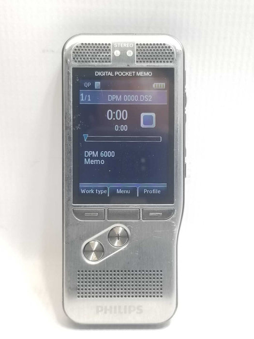 Philips DPM6000 Digital Pocket Memo Voice Recorder / Dictaphone 32GB _