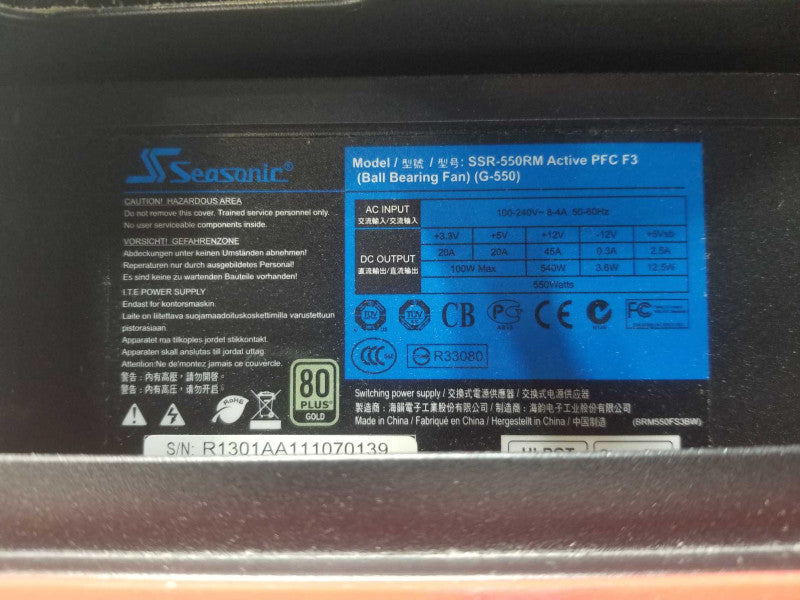 Custom/Asus Compact PC, Core I5-4570 3.2GHz, 8GB DDR3 RAM, No HDD _