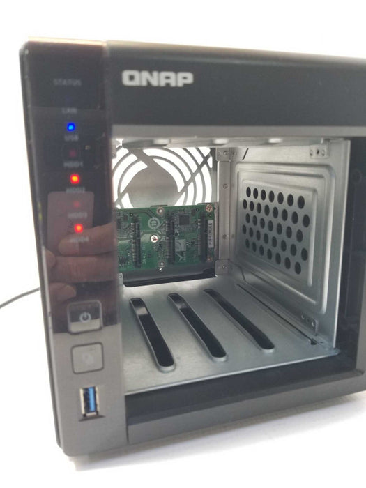 QNAP TS-451+ 4-Bay NAS server, No HDD/Caddies, AS-IS _