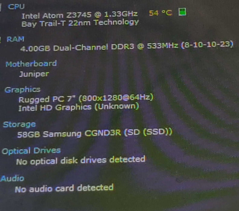 Juniper System MESA 2 Rugged Tablet Data Collector. ~