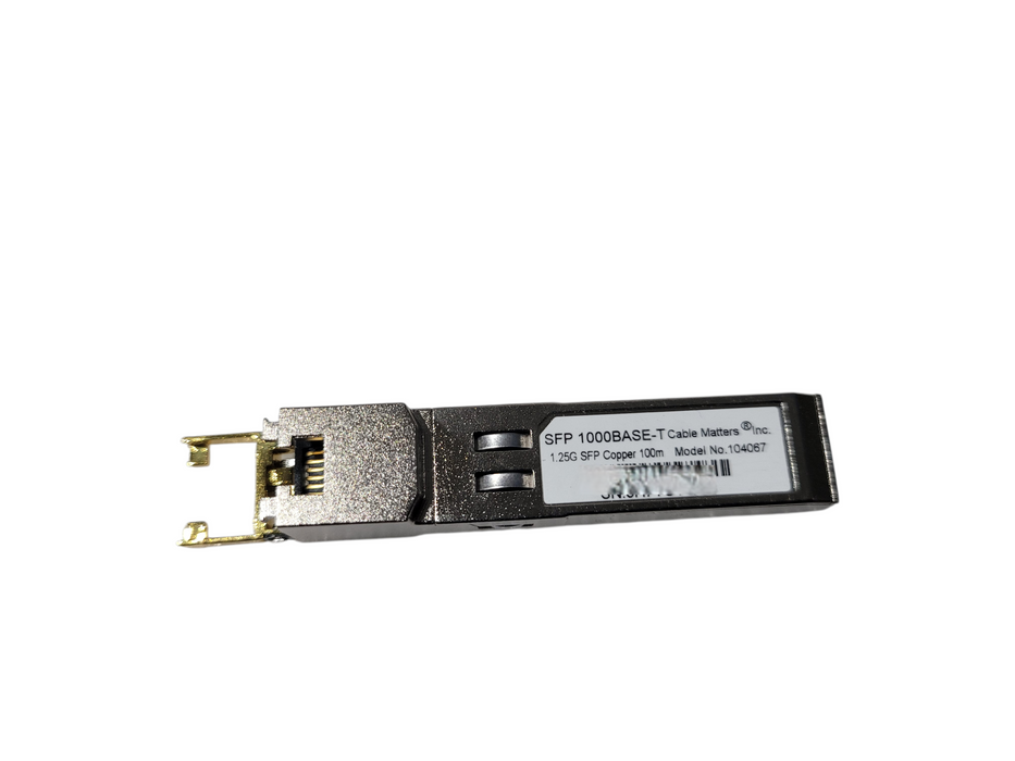 Cable Matters Gigabit SFP to RJ45 Module 1000BASE-T 1Gbps 100m Transceiver Q