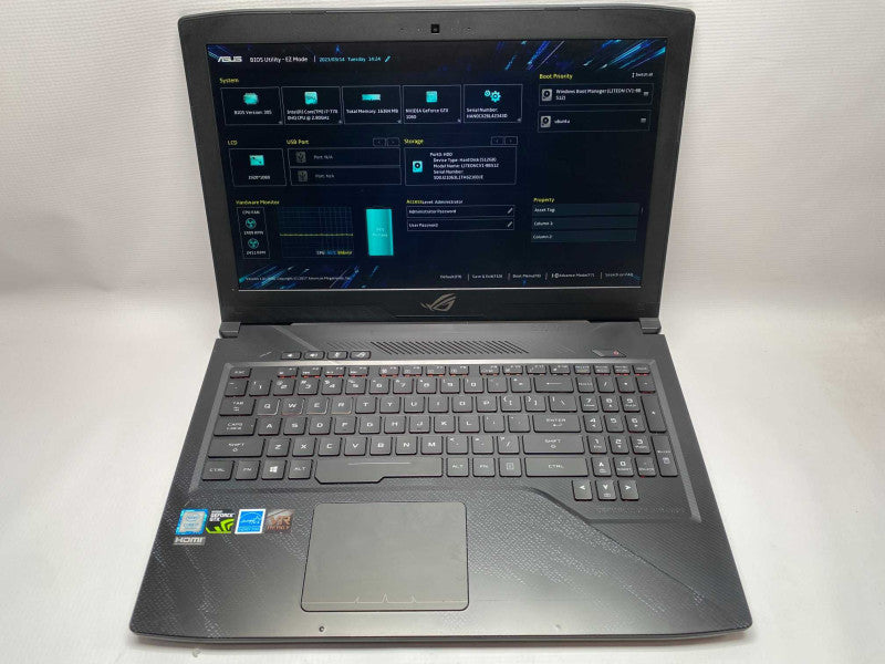 ASUS ROG GL503VM with i7-7700HQ 16GB RAM & 512GB Storage  -