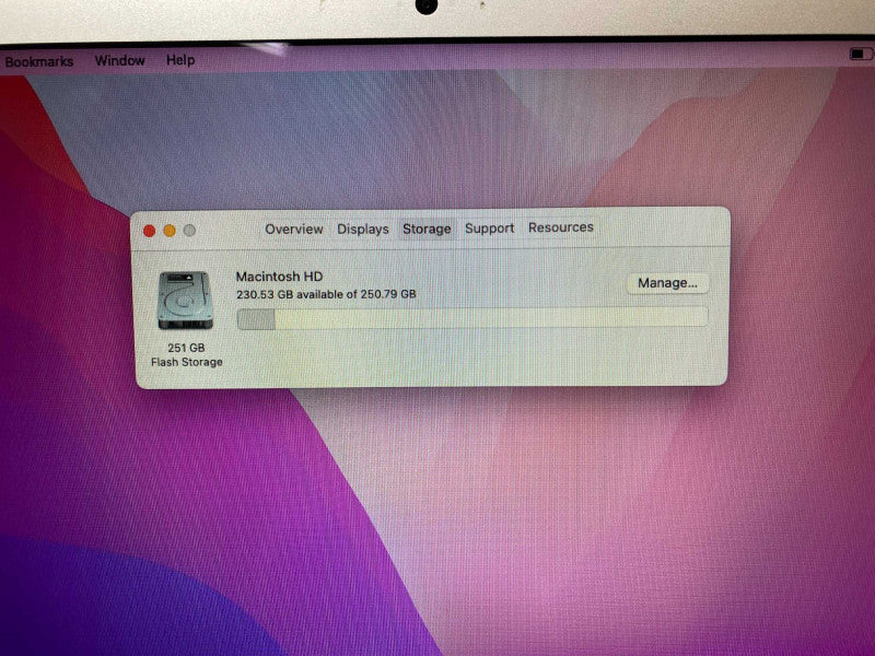 2017 13-inch MacBook Air with i7 CPU 8GB RAM & 250GB Storage  -