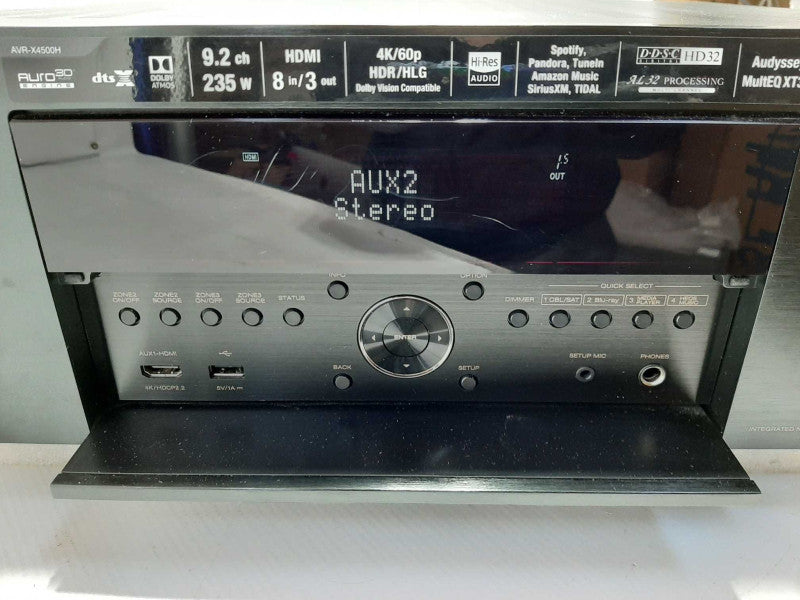 DENON AVR-X4500H 9.2 CHANNEL 4K NETWORK AVR RECIEVER READ $