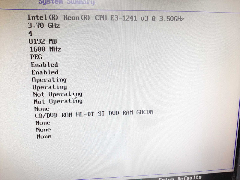 Lenovo ThinkStation P300 Xeon E3-1241 v3 3.50GHz 8GB Quadro K620 GPU No HDD Q$