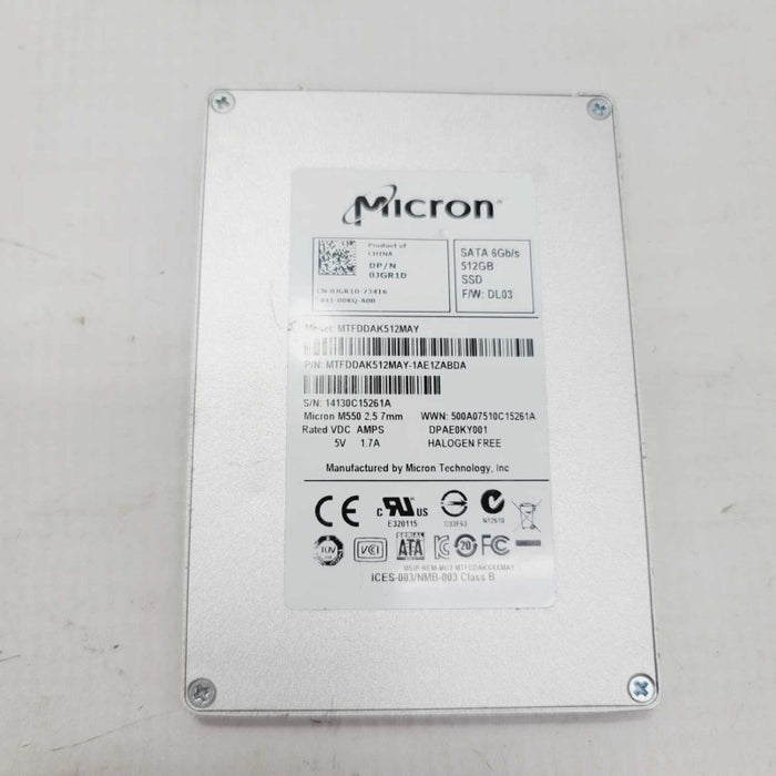 Micron M550 512GB MTFDDAK512MAY SATA 6Gb/s 2.5\\'\\' SSD =