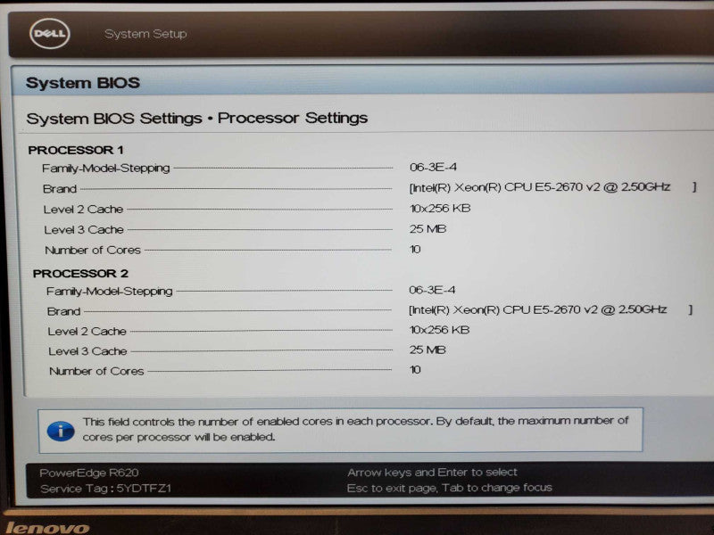 Dell PowerEdge R620 2x Xeon E5-2670 v2 @ 2.5GHz 64GB DDR3 4x 2.5\\" No HDD/Raid (