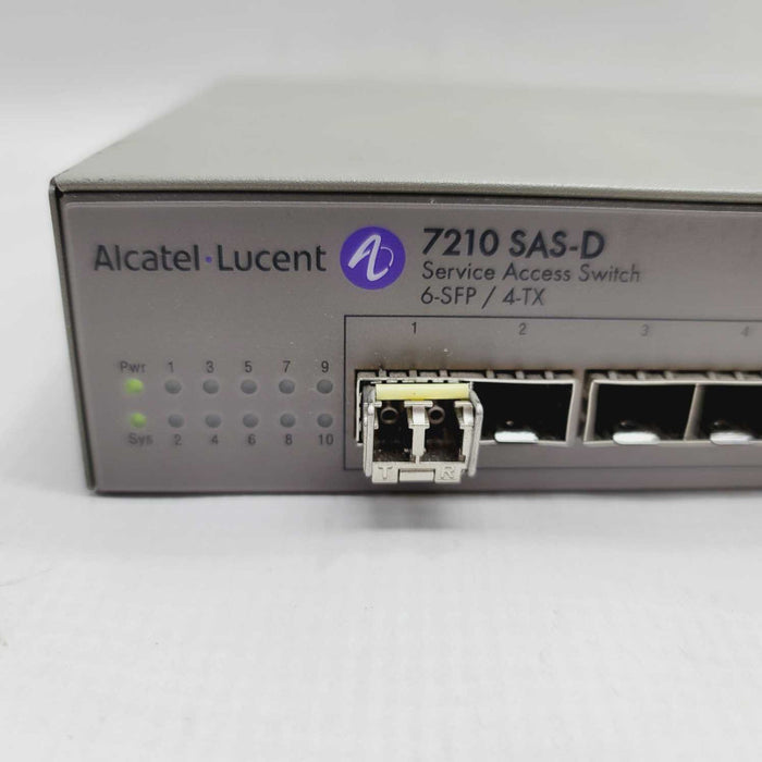 Alcatel Lucent 7210 SAS-D 6 x 100/1000BASE (SFP) ports + 4 x 10/100/1000BASE =