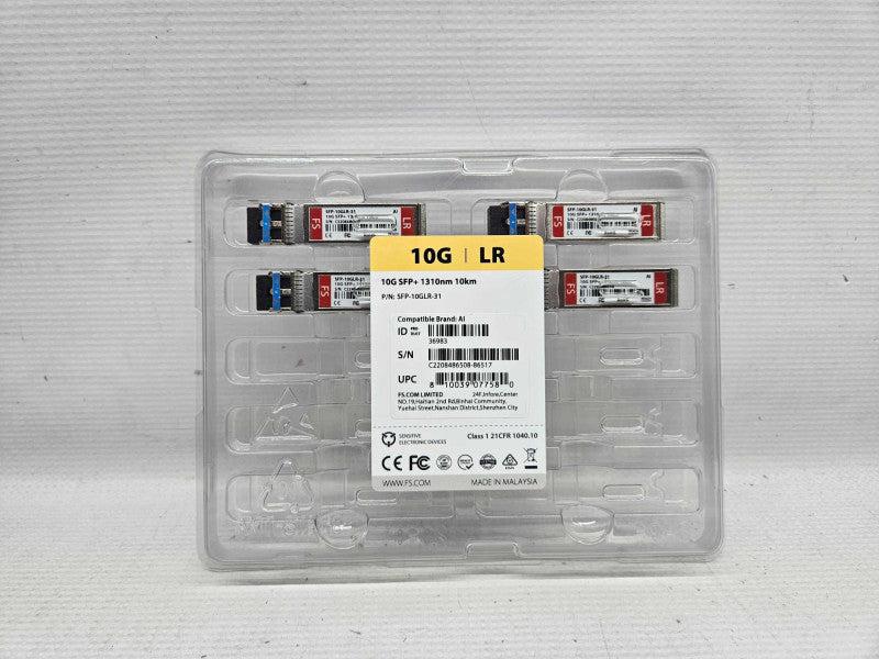 4 Pack of FS 10G SFP+ 1310nm 10KM Modules )