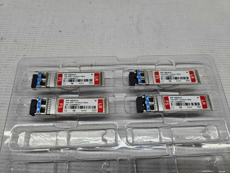4 Pack of FS 10G SFP+ 1310nm 10KM Modules )