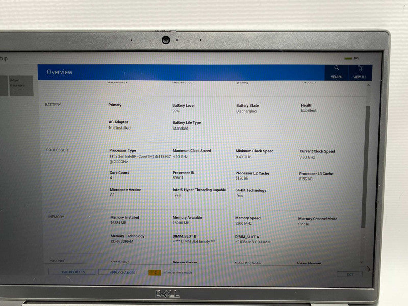 14\\" DELL Latitude 5420 with Intel i5-1135G7 CPU 16GB RAM & 256GB NVMe  Q-