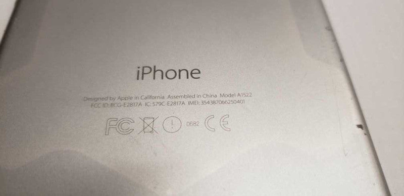 iPhone A1522 6+ 64GB 5.5\\\\\\" silver / SEE NOTES $