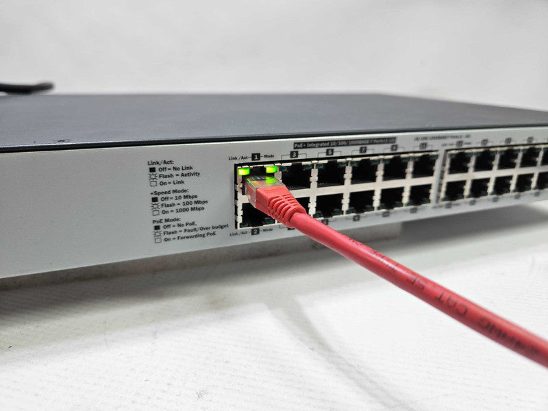 HP OfficeConnect 1820-24G PoE+ (185W) Switch- J9983A Factory Reset )