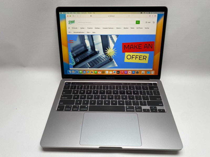 2020 MacBook Pro 13-inch TouchBar 2X Thunderbolt with i5 CPU 8GB RAM & 500GB  -